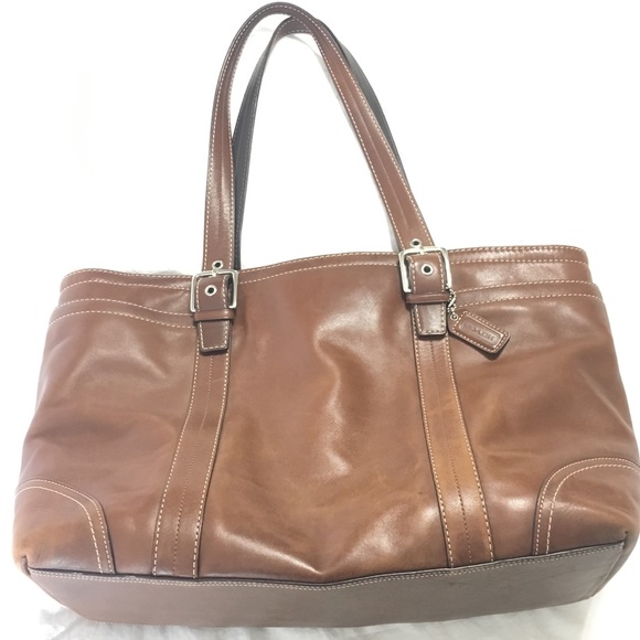 Coach Handbags - Coach | Authentic Large Brown Leather Work Tote